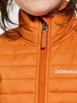 Hot Didriksons Filur Kid's Hybrid Jacket Orange Jam