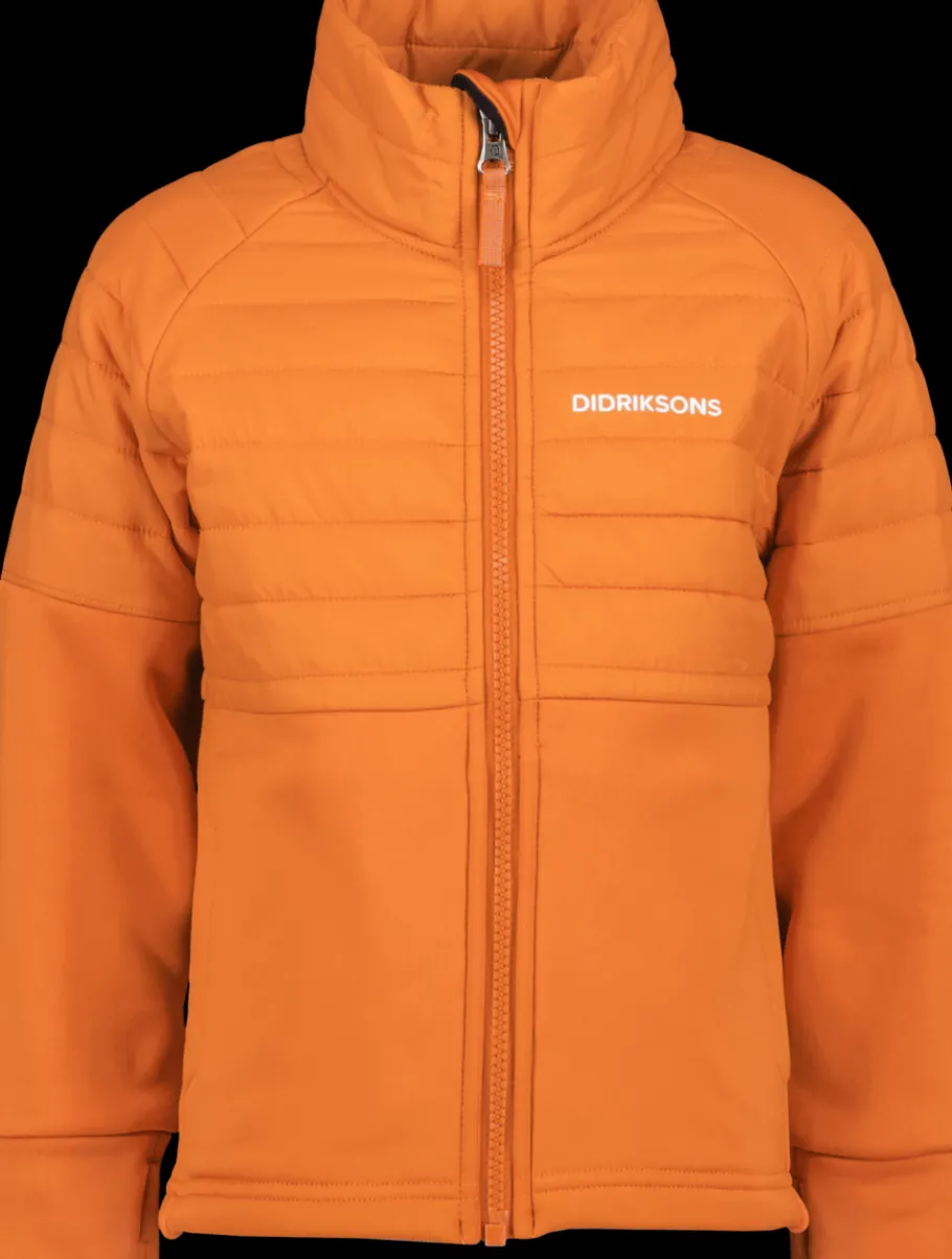 Hot Didriksons Filur Kid's Hybrid Jacket Orange Jam
