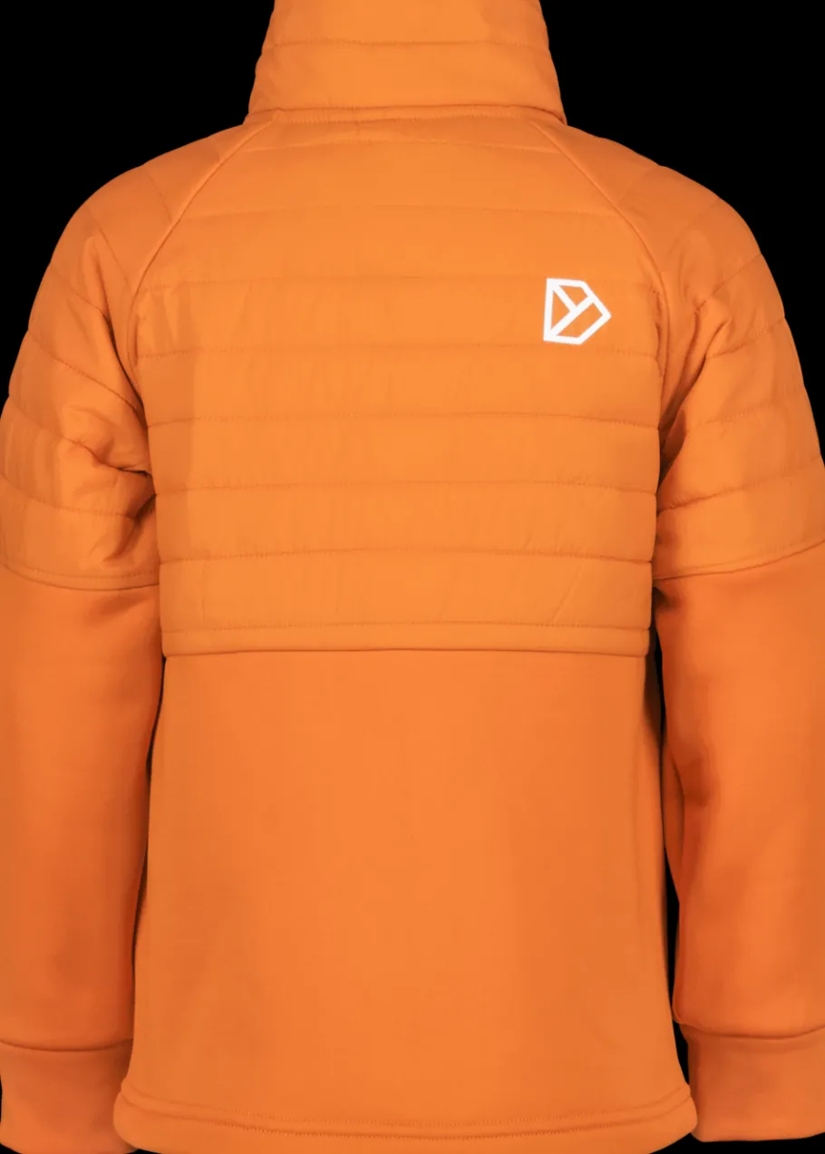 Hot Didriksons Filur Kid's Hybrid Jacket Orange Jam