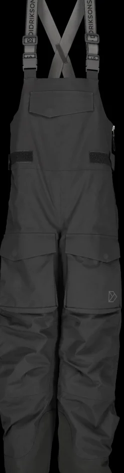 Outlet Didriksons Fosfat Kids' Bib Pants Black