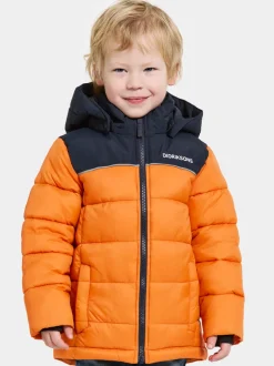 Didriksons Fox Kids' Jacket Orange Jam