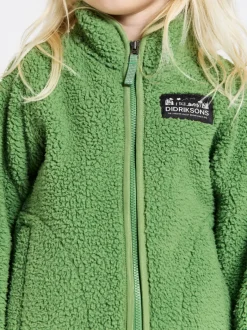 Discount Didriksons Gibbs Kids' Full-Zip Algae Green