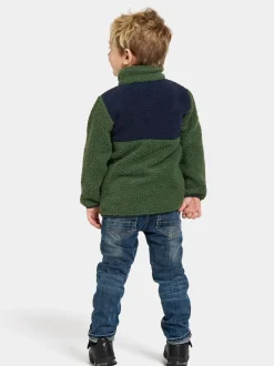 Hot Didriksons Gosig Kids' Half-Zip Pine Green