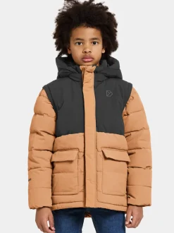 Didriksons Granite Kids' Jacket Almond Brown
