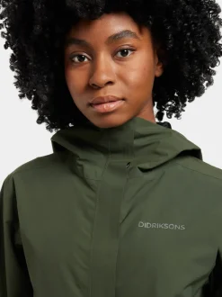 Clearance Didriksons Grit Women's Jacket Deep Green
