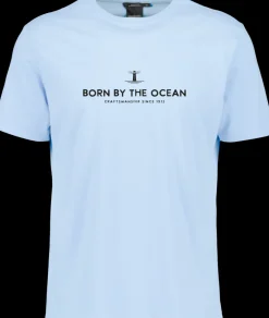 Hot Didriksons Harald Men's T-shirt Light House Sea Blue