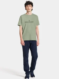 New Didriksons Harald Men's T-shirt Light House Light Moss