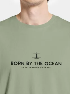 New Didriksons Harald Men's T-shirt Light House Light Moss