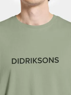 Discount Didriksons Harald T-shirt Light Moss