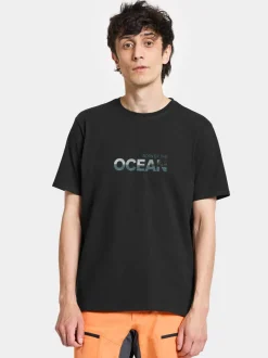 Discount Didriksons Harald T-shirt Ocean Black