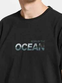 Discount Didriksons Harald T-shirt Ocean Black