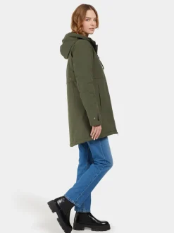 Clearance Didriksons Helle Parka Deep Green