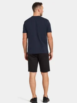 Didriksons Heritage Printed Men's T-shirt Dark Night Blue