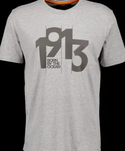Outlet Didriksons Heritage Printed Men's T-shirt Grey melange
