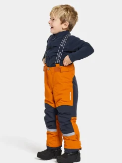 Clearance Didriksons Idre Kids' Pants Orange Jam
