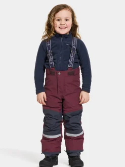 Discount Didriksons Idre Kids' Pants Rusty Wine
