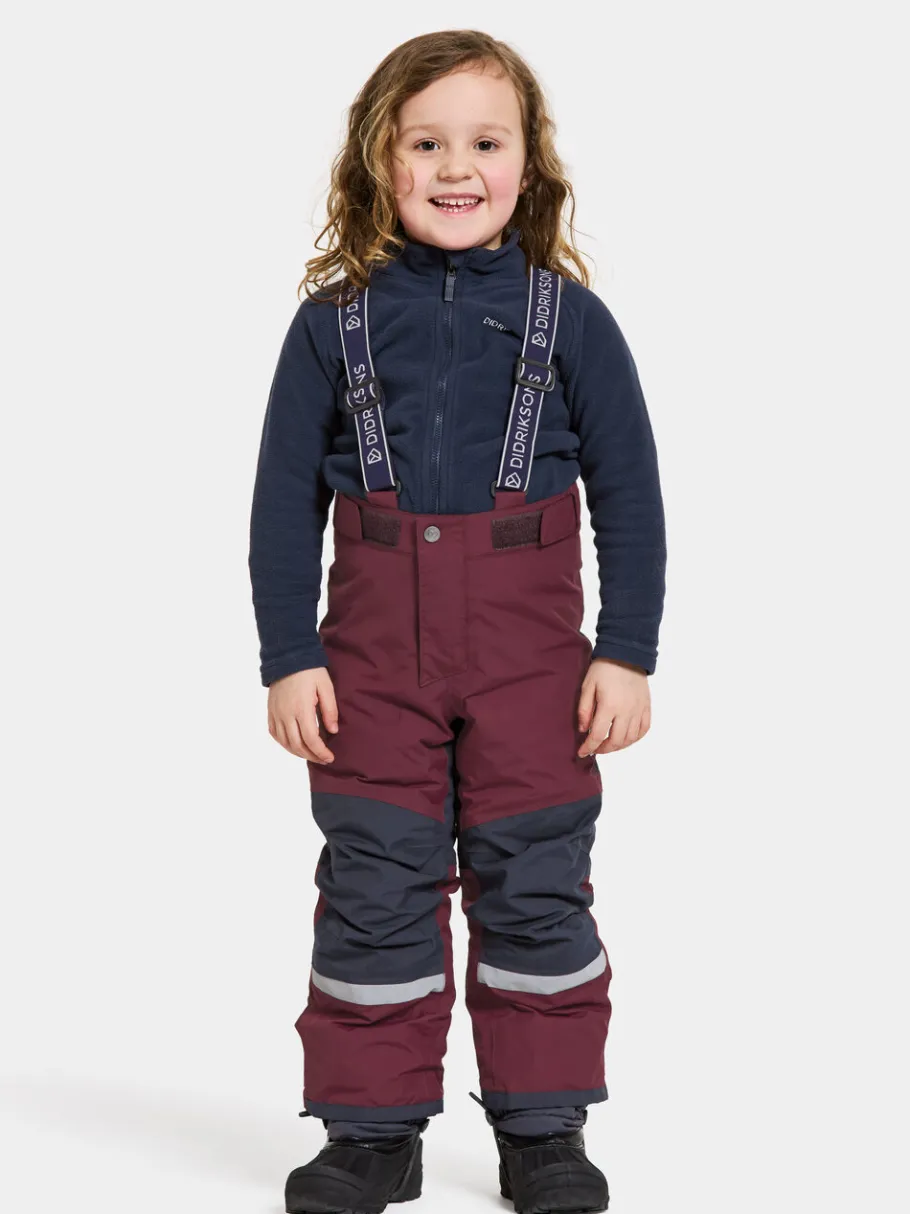 Discount Didriksons Idre Kids' Pants Rusty Wine