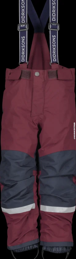 Discount Didriksons Idre Kids' Pants Rusty Wine