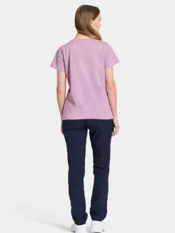 Outlet Didriksons Ingarö T-Shirt Purple Rain