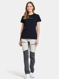 Discount Didriksons Ingarö T-Shirt Printed Dark Night Blue