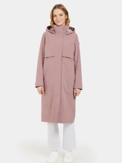New Didriksons Isolde Parka Long Faded Wine