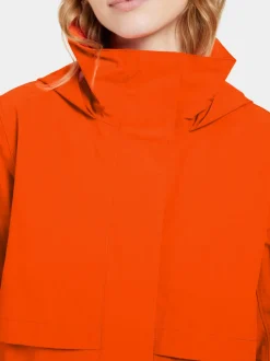 Outlet Didriksons Isolde Parka Long Tangerine Red