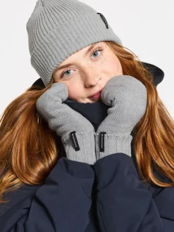 Discount Didriksons Kaj Mittens Grey melange