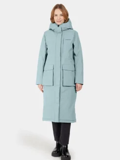 Sale Didriksons Leya Parka Long Factory Blue