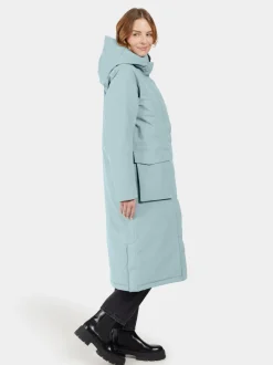 Sale Didriksons Leya Parka Long Factory Blue