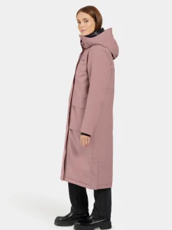 Hot Didriksons Leya Parka Long Faded Wine