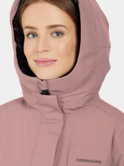 Hot Didriksons Leya Parka Long Faded Wine