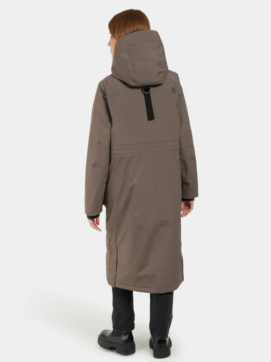 Discount Didriksons Leya Parka Long Mocha Brown
