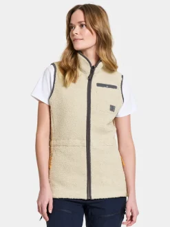 Discount Didriksons Libra Vest Light Beige