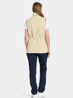 Discount Didriksons Libra Vest Light Beige