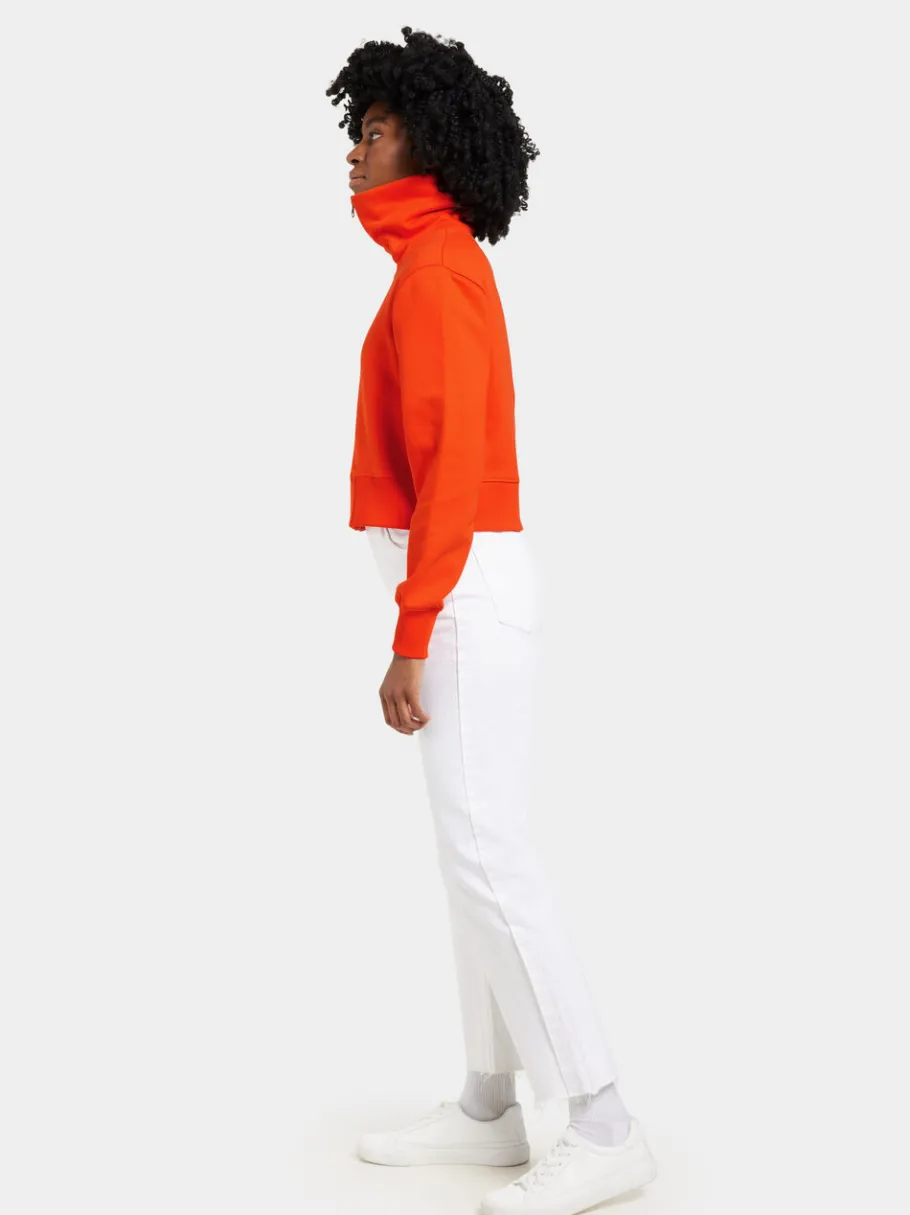 Discount Didriksons Lovali Full-Zip Tangerine Red