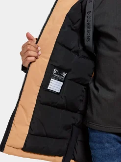 Outlet Didriksons Magnetit Kids' Parka Almond Brown