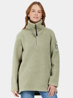Hot Didriksons Marina Half-Zip Wilted leaf