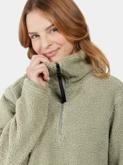Hot Didriksons Marina Half-Zip Wilted leaf