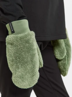 Didriksons Mejram Kid's Mittens Light Moss
