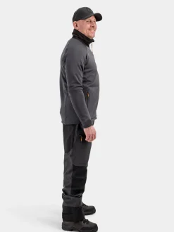 New Didriksons Mistral Men's Full-Zip Coal black