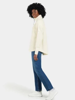 Outlet Didriksons Monia Half zip White Foam