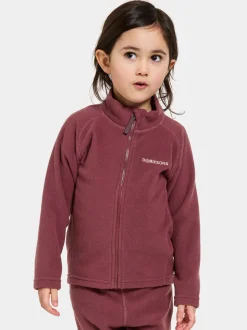 Hot Didriksons Monte Kids' Full-Zip Rusty Wine