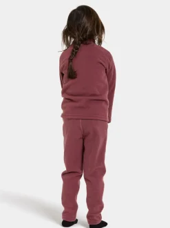 Hot Didriksons Monte Kids' Full-Zip Rusty Wine