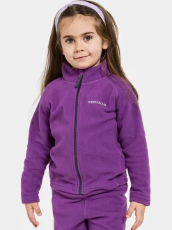 Best Didriksons Monte Kids' Full-Zip Royal Purple