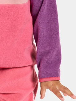 Clearance Didriksons Monte Kids' Half Button Dusty Azalea