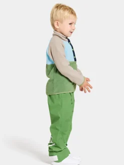 Online Didriksons Monte Kids' Half Button Algae Green