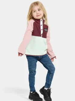 Discount Didriksons Monte Kids' Half Button Pale Mint