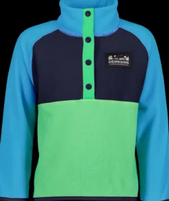 Best Didriksons Monte Kids' Half Button Frog Green
