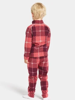 Sale Didriksons Monte Printed Kids' Full-Zip Termos Termos Rusty Wine