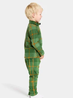 Best Didriksons Monte Printed Kids' Full-Zip Termos Termos Pine Green